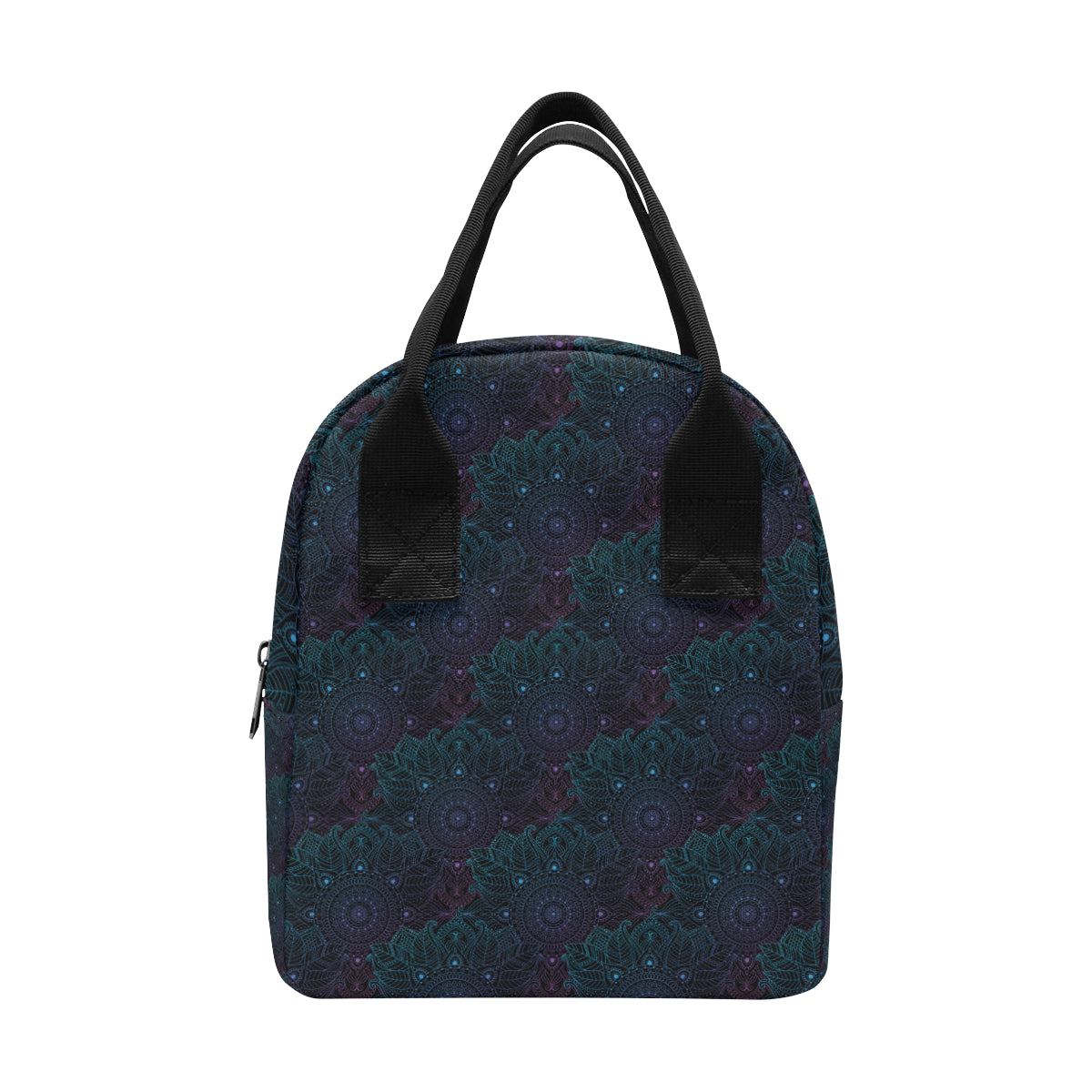 Boho Floral Mandala Insulated Lunch Bag
