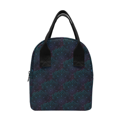 Boho Floral Mandala Insulated Lunch Bag