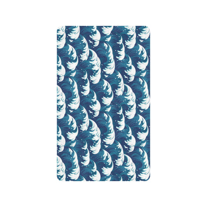 Ocean Wave Pattern Print Rubber Doormat