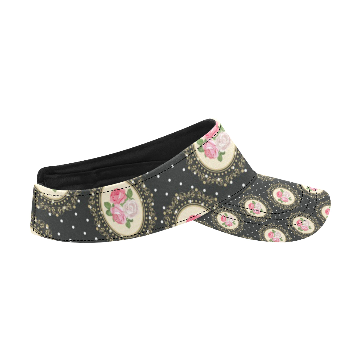 Rose Pattern Print Design RO015 Unisex Sun Visor