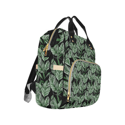 Palm Leaves Pattern Print Design PL09 Diaper Bag Backpack