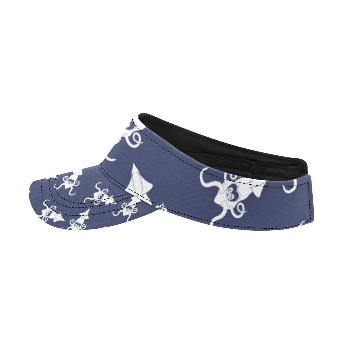 Giant Squid Pattern Print Design 02 Unisex Sun Visor