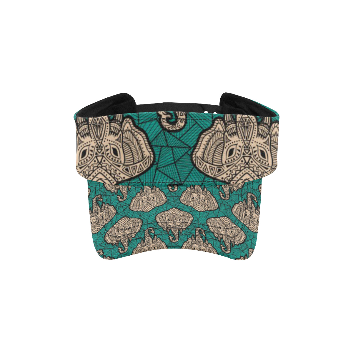 Boho Head Elephant Unisex Sun Visor