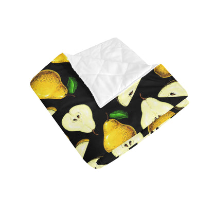 Pear Pattern Print Design PE01 Premium Quilt