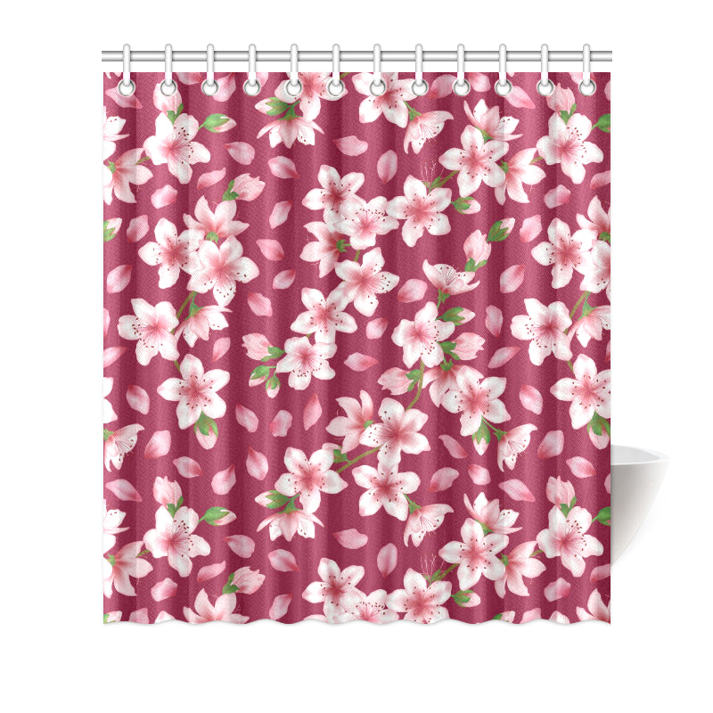 Cherry Blossom Pattern Print Design CB06 Shower Curtain