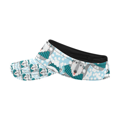 Alaskan Malamute Pattern Print Design 01 Unisex Sun Visor