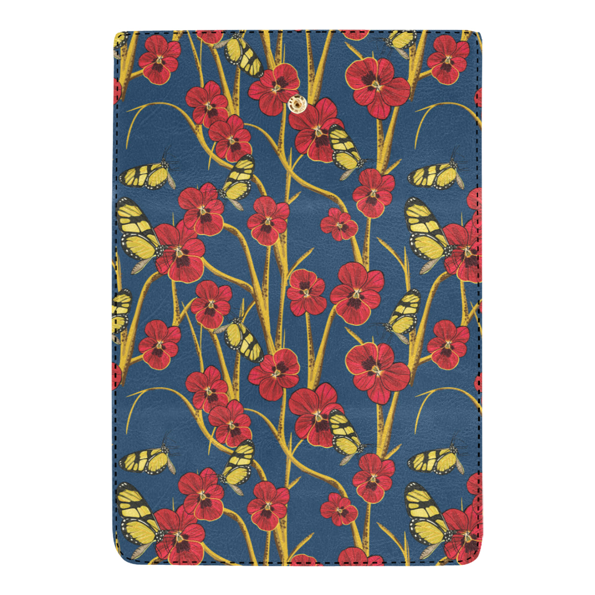 Pansy Pattern Print Design A01 Women's Trifold Wallet