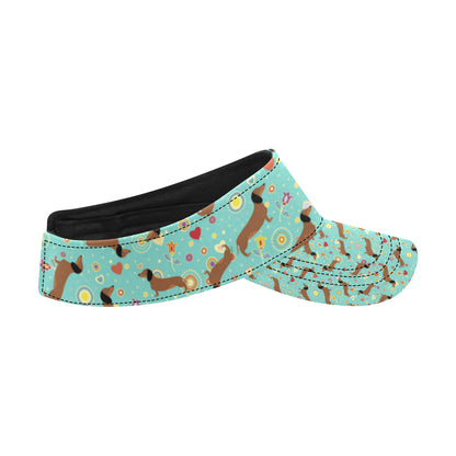 Dachshund with Floral Print Pattern Unisex Sun Visor