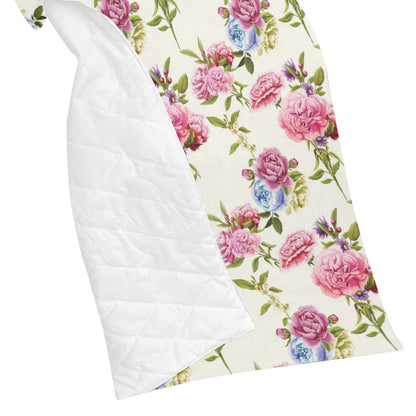 Carnations Pattern Print Design CN02 Premium Quilt