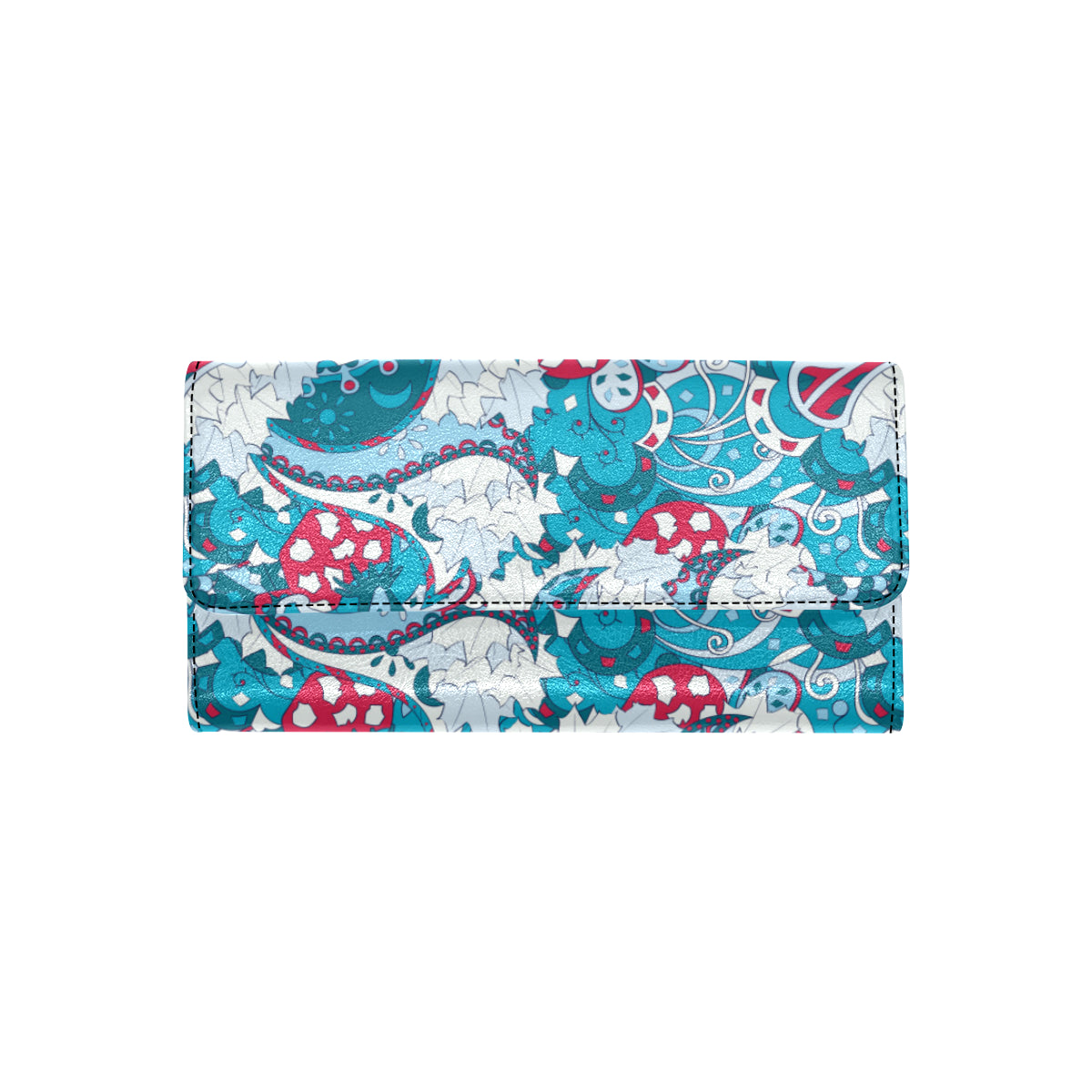 Funky Retro Pattern Print Design A05 Women's Trifold Wallet