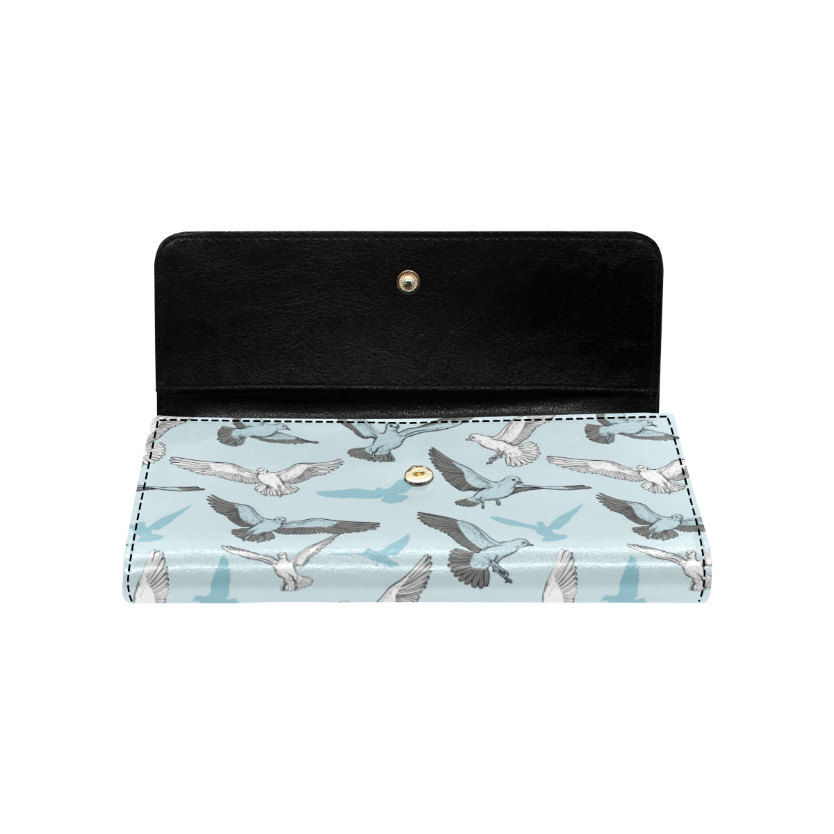 Pigeon Pattern Print Design 03 Women's Trifold Wallet
