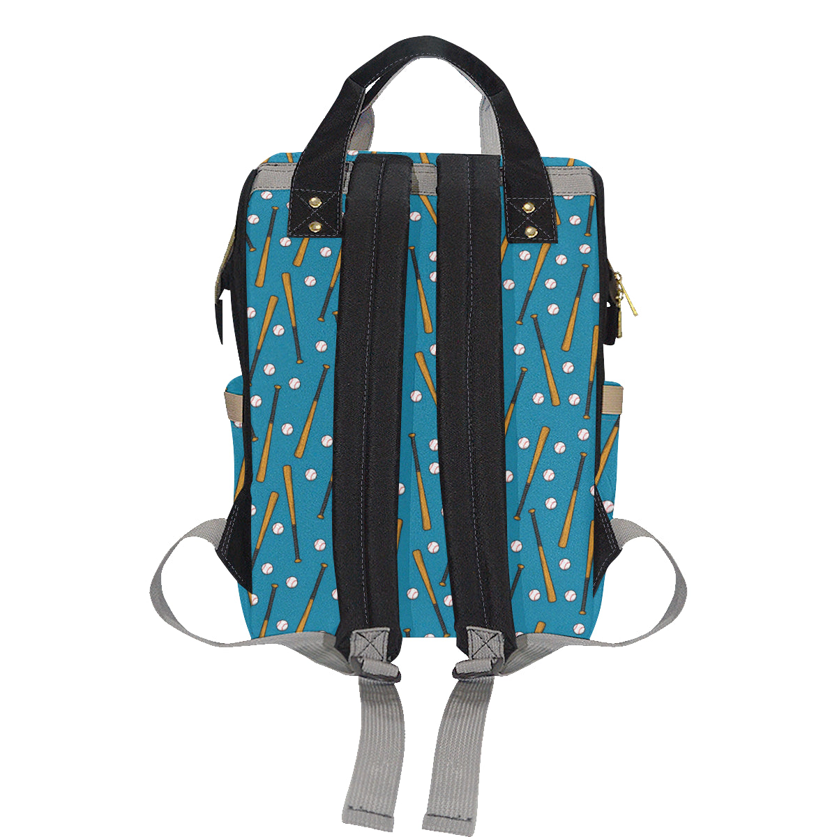 Baseball Pattern Print Design 01 Diaper Bag Backpack