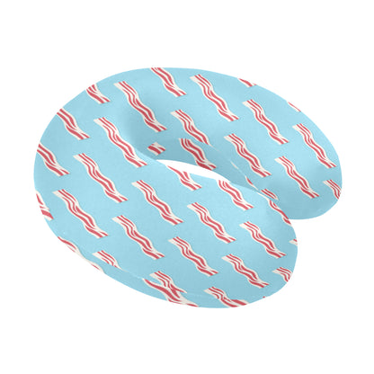 Bacon Pattern Print Design 03 U-Shaped Travel Neck Pillow