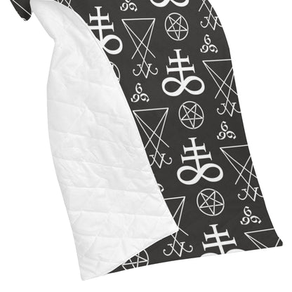 Pentagram Pattern Print Design A04 Premium Quilt