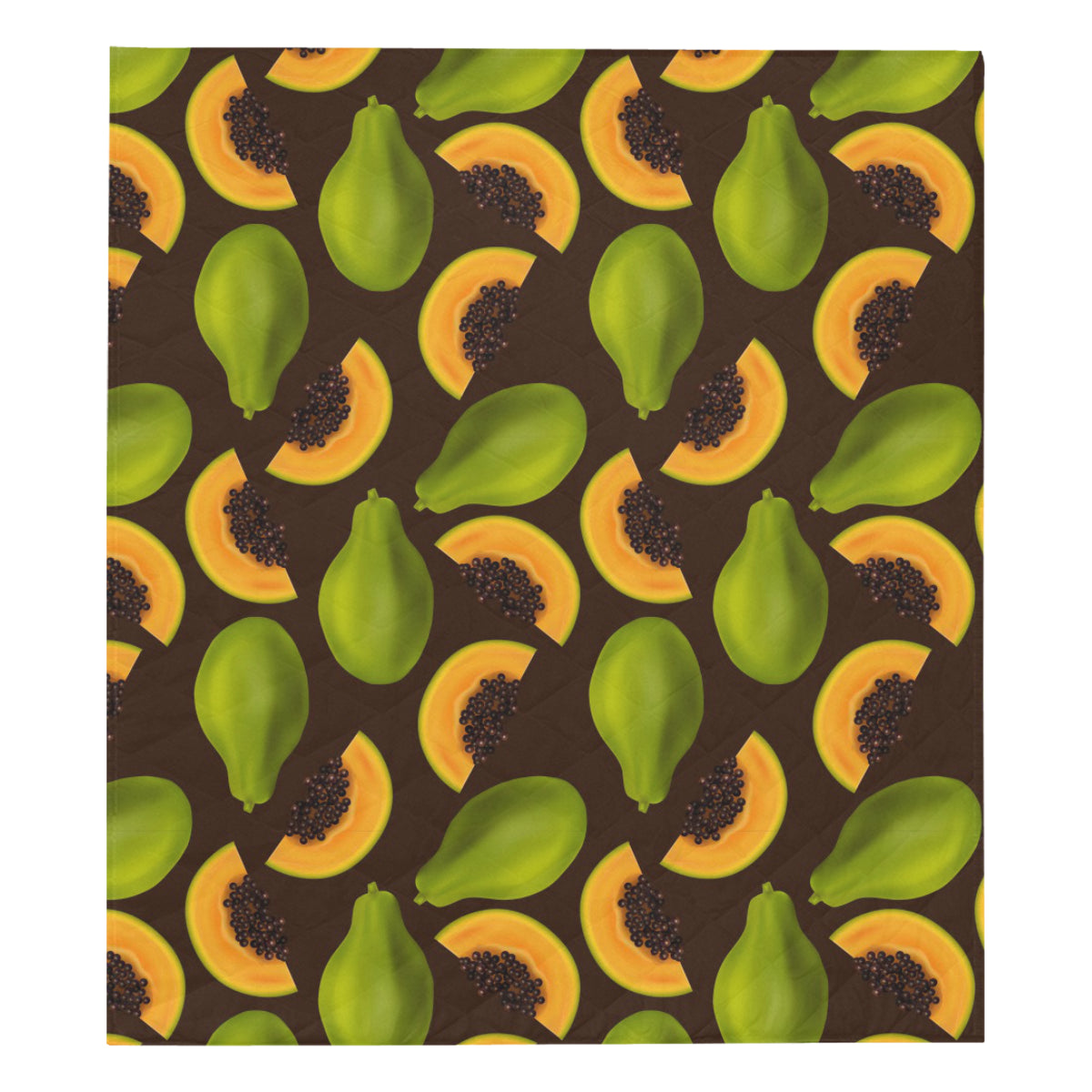 Papaya Pattern Print Design PP04 Premium Quilt