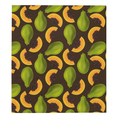 Papaya Pattern Print Design PP04 Premium Quilt