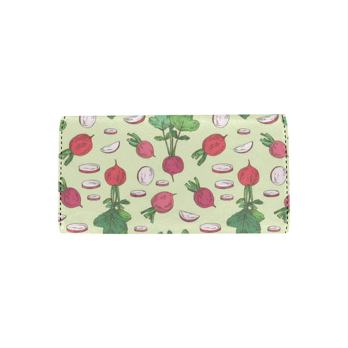 Radish Pattern Print Design A04 Women's Trifold Wallet