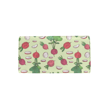 Radish Pattern Print Design A04 Women's Trifold Wallet