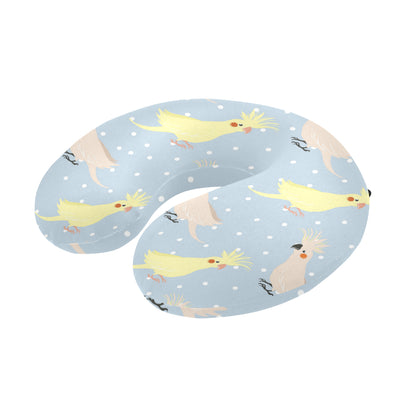 Cockatiel Pattern Print Design 03 U-Shaped Travel Neck Pillow