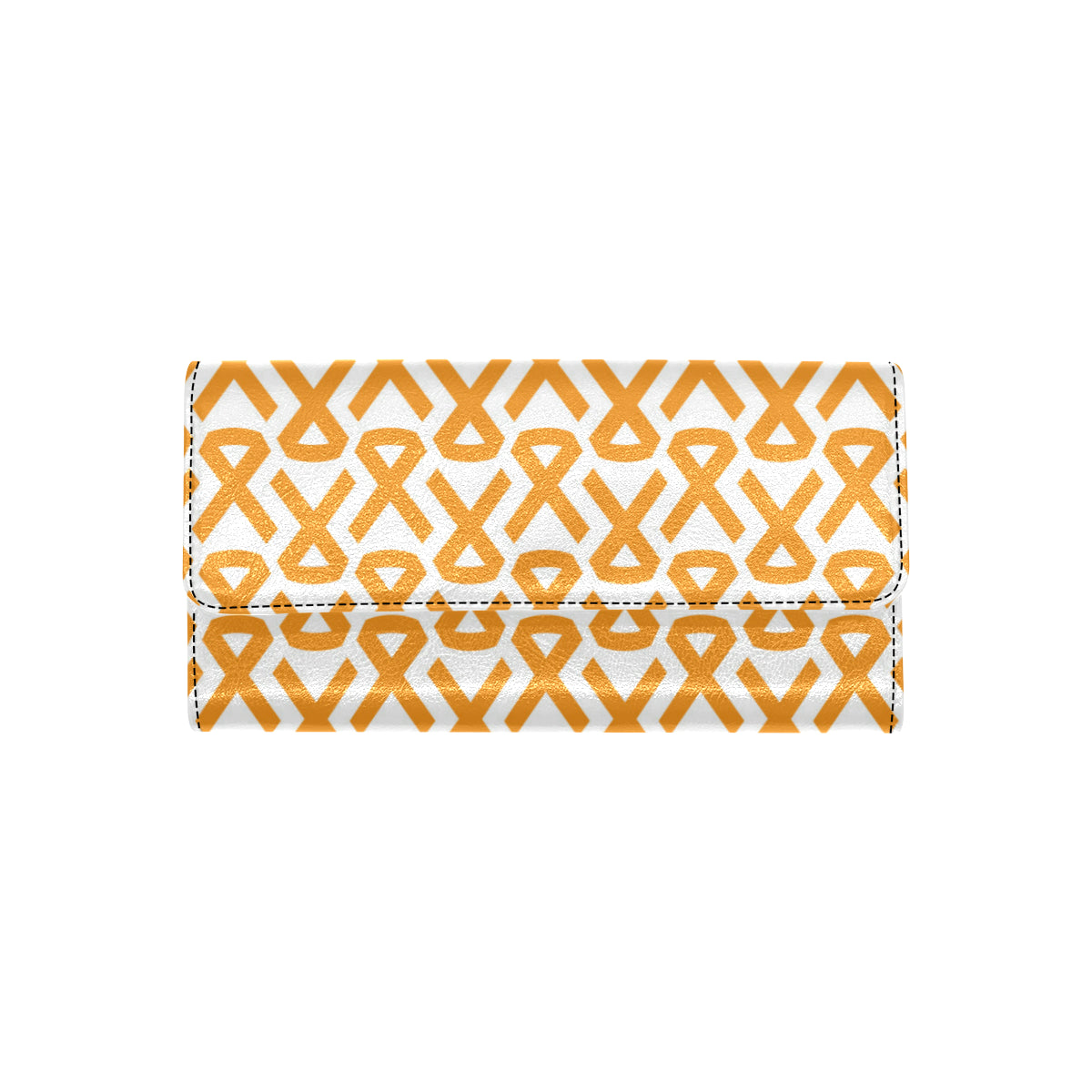 Appendix cancer Pattern Print Design 02 Women's Trifold Wallet