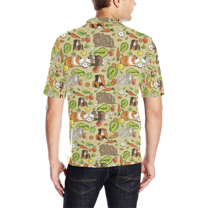 Guinea Pig Pattern Print Design 02 Men Polo Shirt