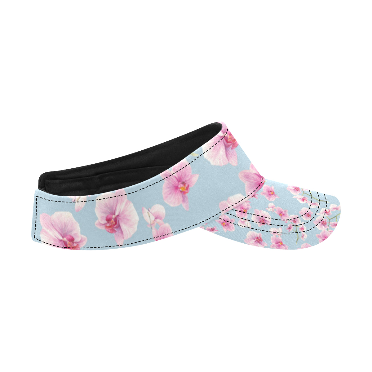 Orchid Pattern Print Design A01 Unisex Sun Visor