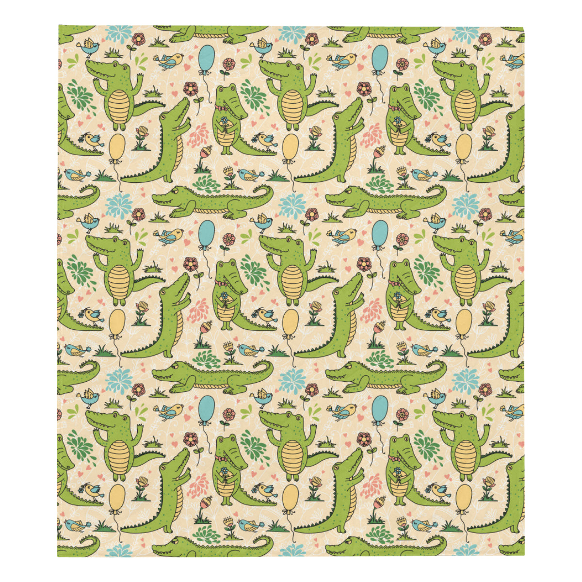 Alligator Pattern Print Design 01 Premium Quilt