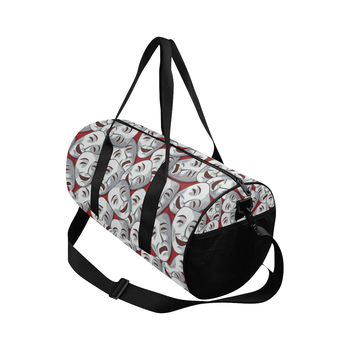 Acting Mask Pattern Print Design 01 Duffel Bag