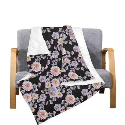 Dahlia Pattern Print Design DH012 Premium Quilt