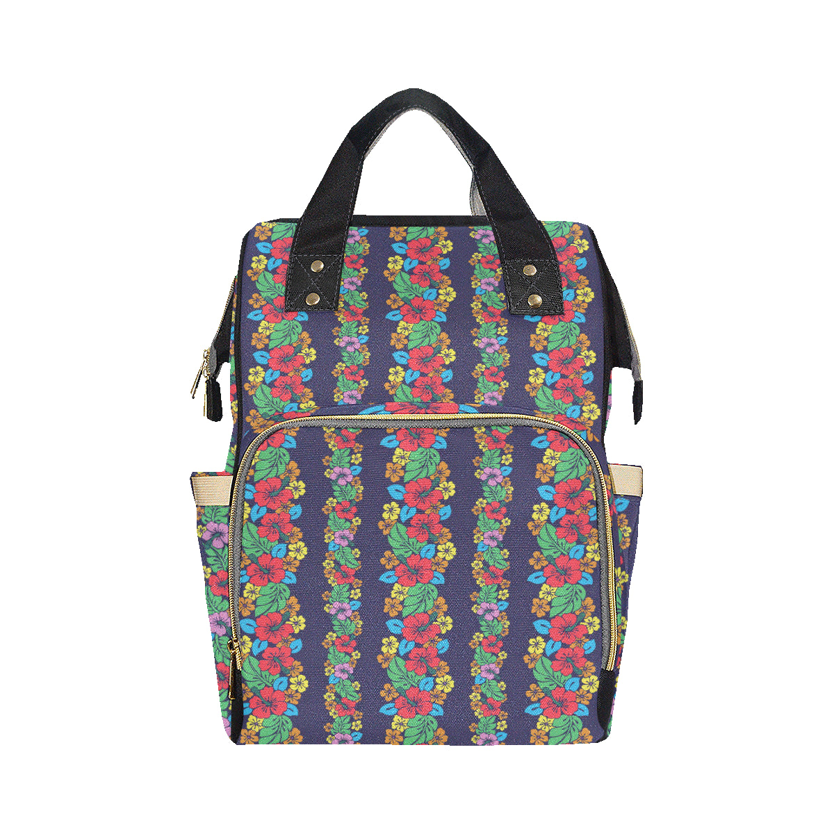Hawaiian Themed Pattern Print Design H03 Diaper Bag Backpack