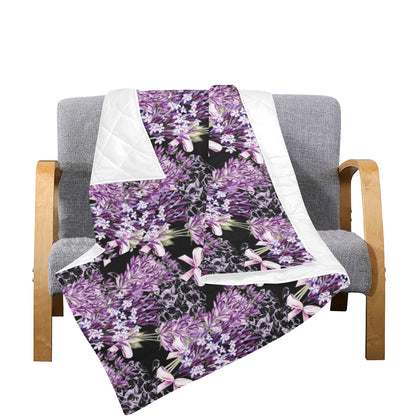 Lavender Pattern Print Design LV06 Premium Quilt