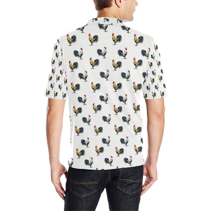 Chicken Pattern Print Design 02 Men Polo Shirt