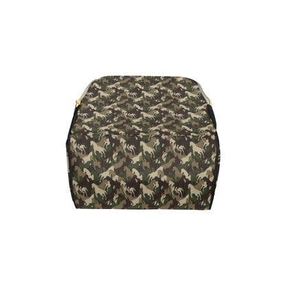 Horse Camo Themed Design Print Diaper Bag Backpack
