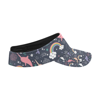 Narwhal Pattern Print Design 01 Unisex Sun Visor