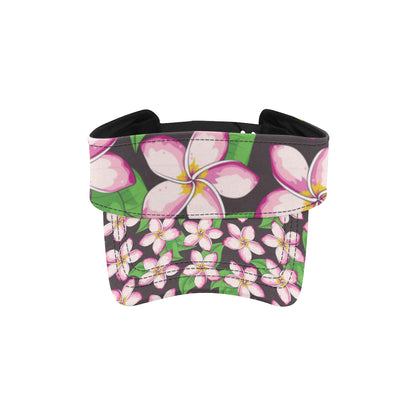 Pink Plumeria Pattern Print Design PM019 Unisex Sun Visor