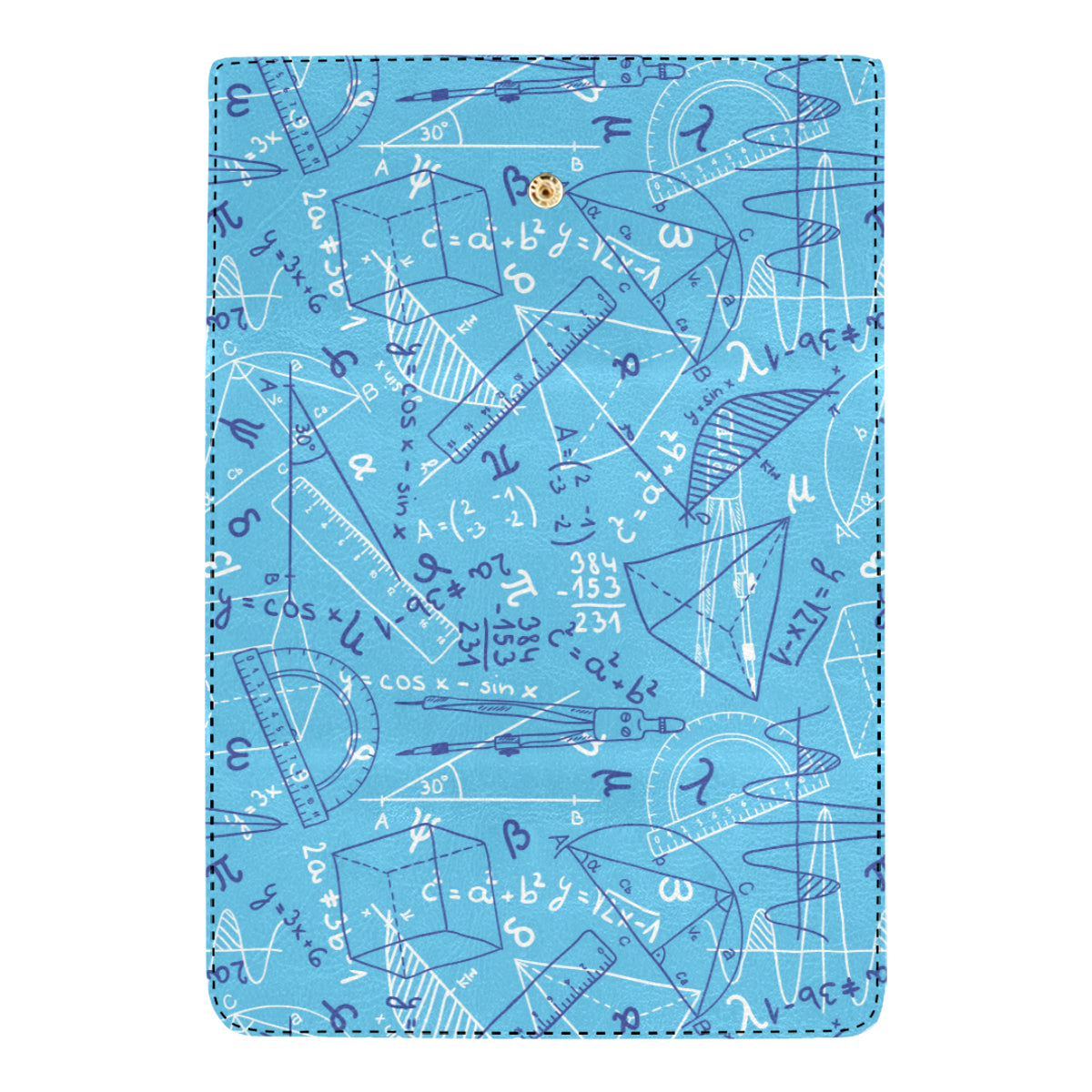 Math Pattern Print Design 02 Women's Trifold Wallet
