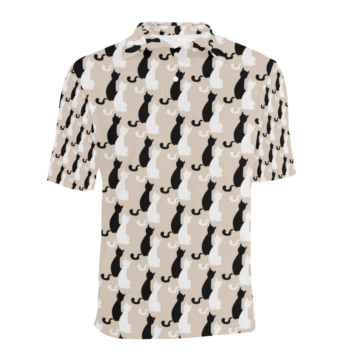 Cat Pattern Print Design 04 Men Polo Shirt