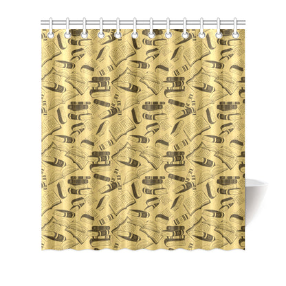 Book Pattern Print Design 02 Shower Curtain