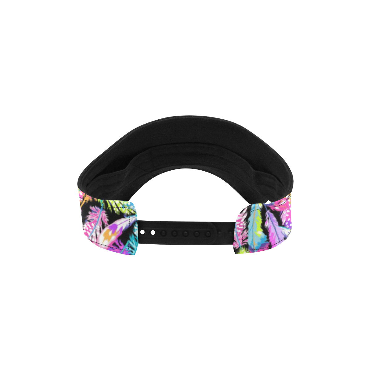 Neon Feather Pattern Print Design A02 Unisex Sun Visor