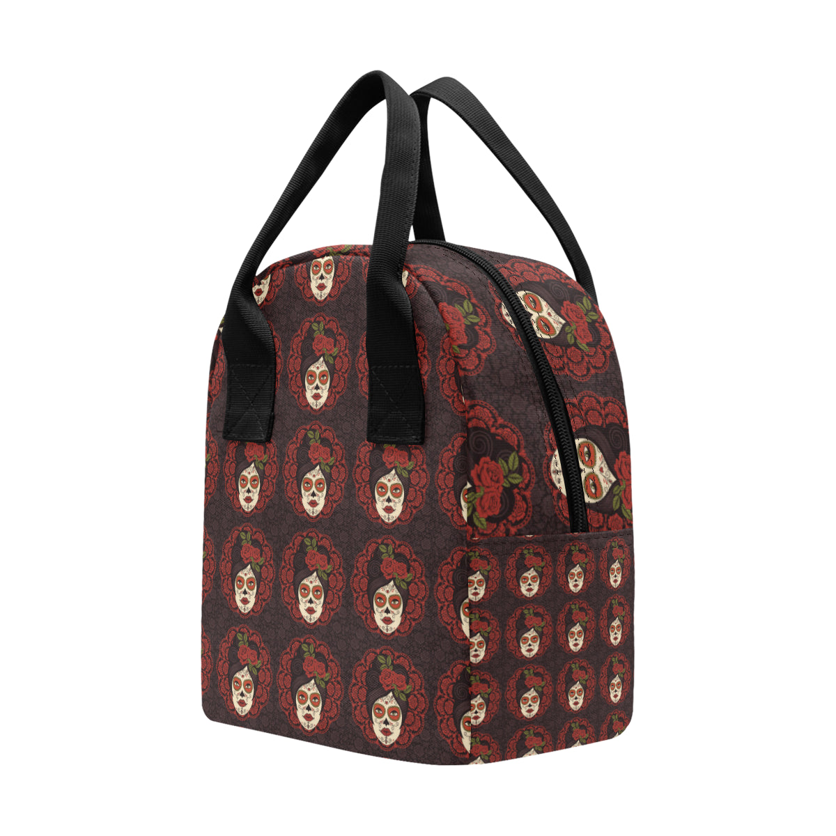 Day of the Dead Mexican Girl Insulated Lunch Bag