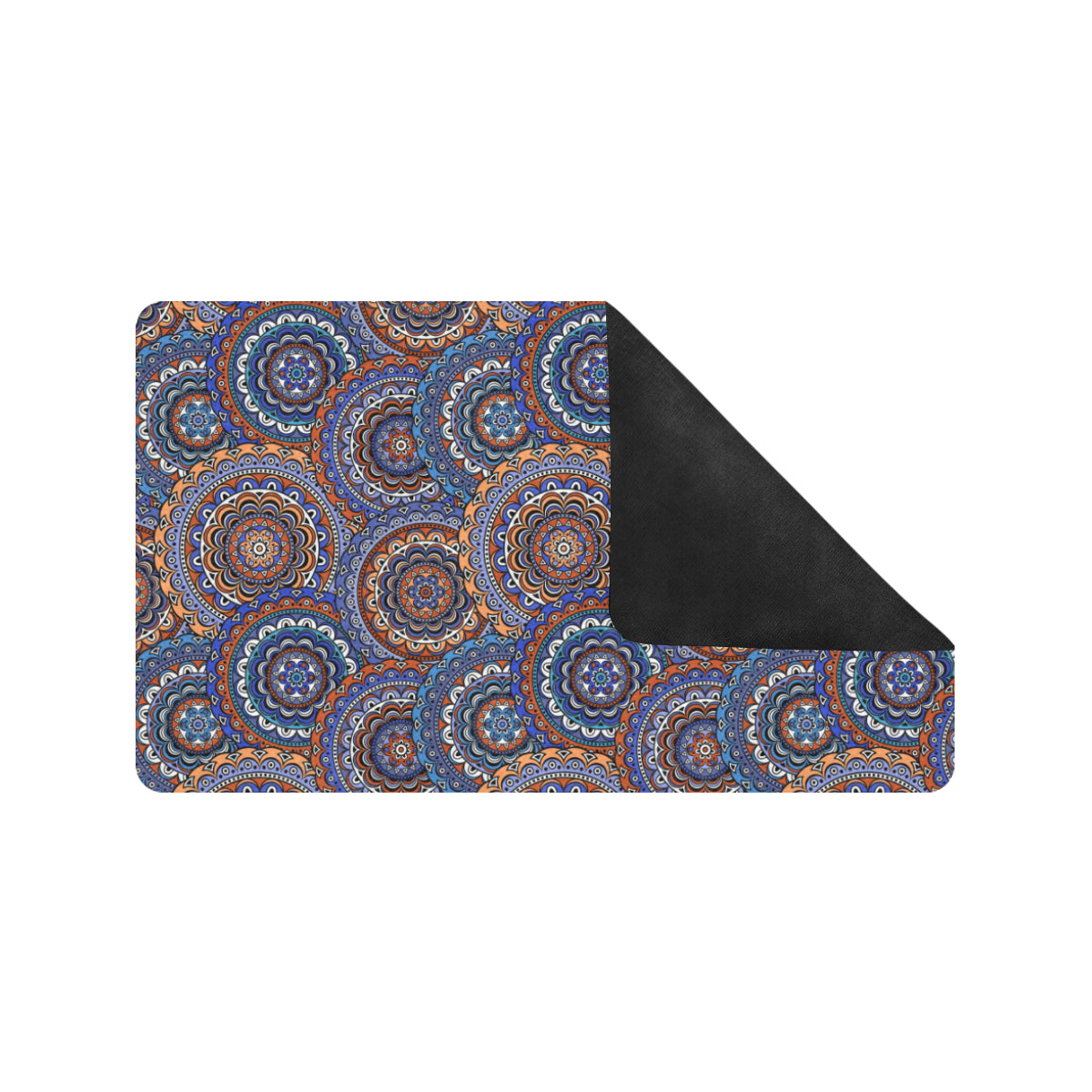 Mandala Boho Chic Design Print Rubber Doormat