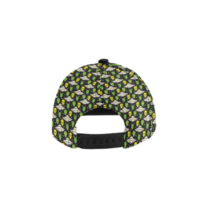 Alien UFO Pattern Snapback Cap