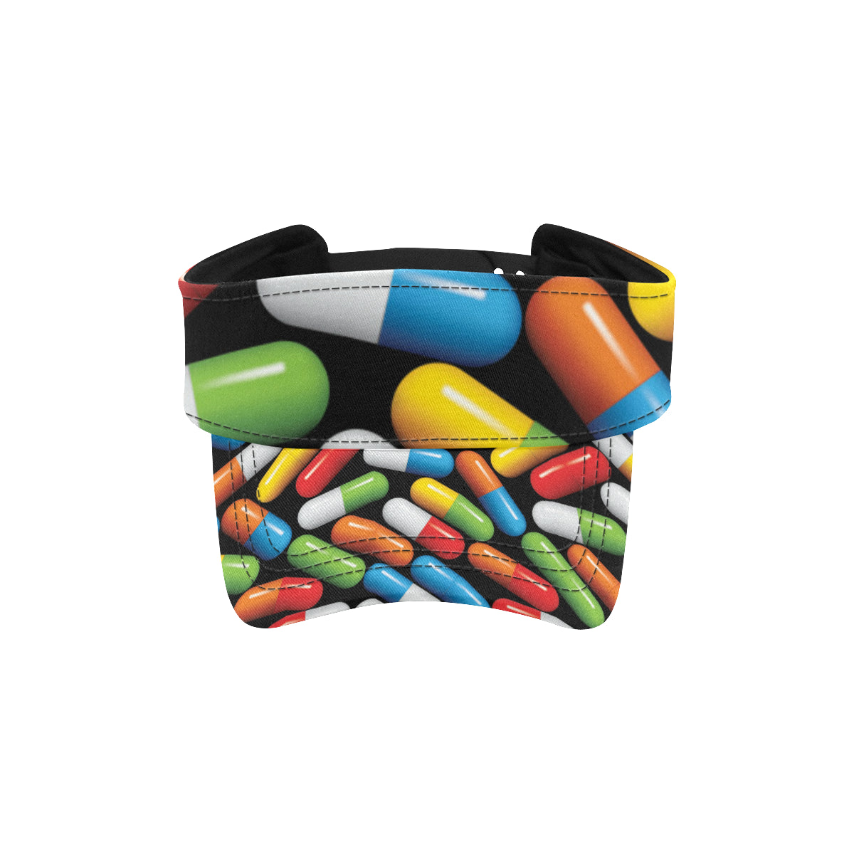 Pill Pattern Print Design A02 Unisex Sun Visor