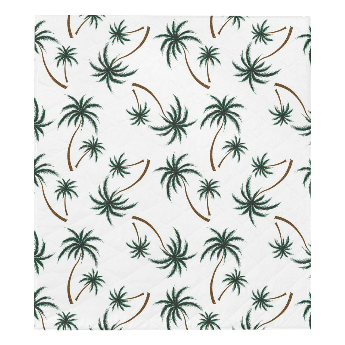 Palm Tree Pattern Print Design PT07 Premium Quilt