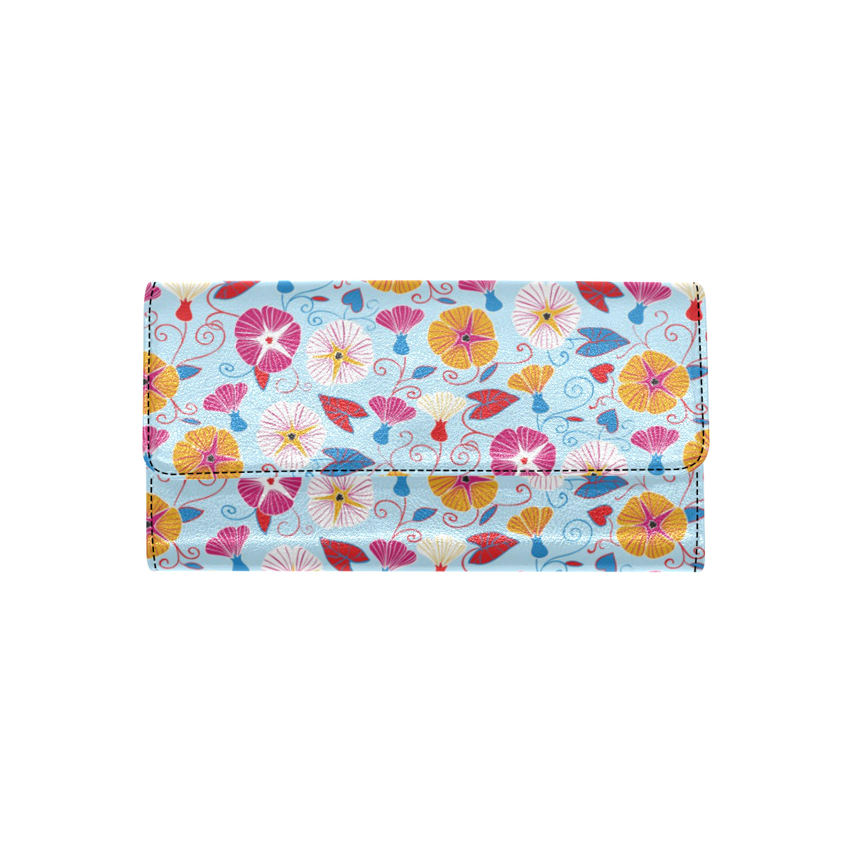 Morning Glory Pattern Print Design MG06 Women's Trifold Wallet