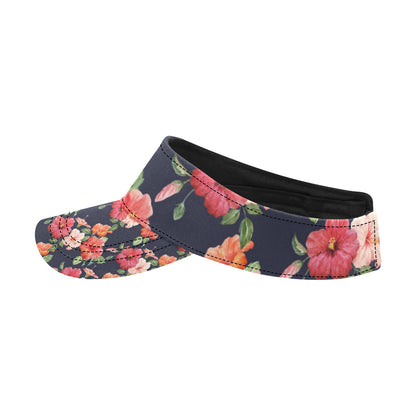 Tropical Flower Pattern Print Design TF020 Unisex Sun Visor