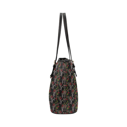 Western Design Leather Tote Bag