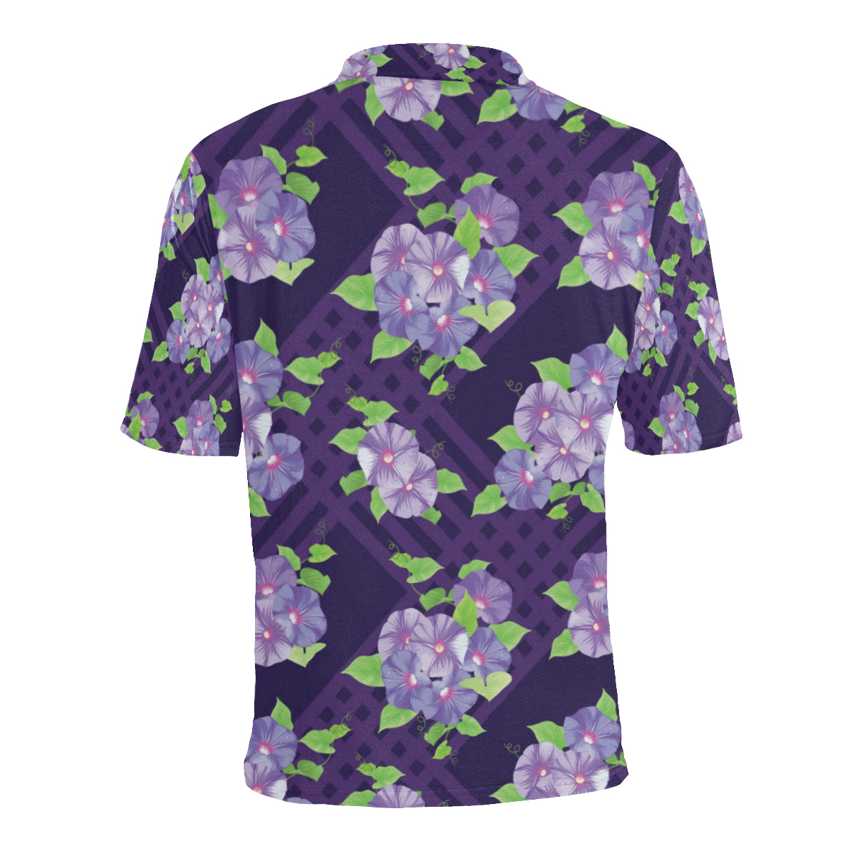 Morning Glory Pattern Print Design MG03 Men Polo Shirt
