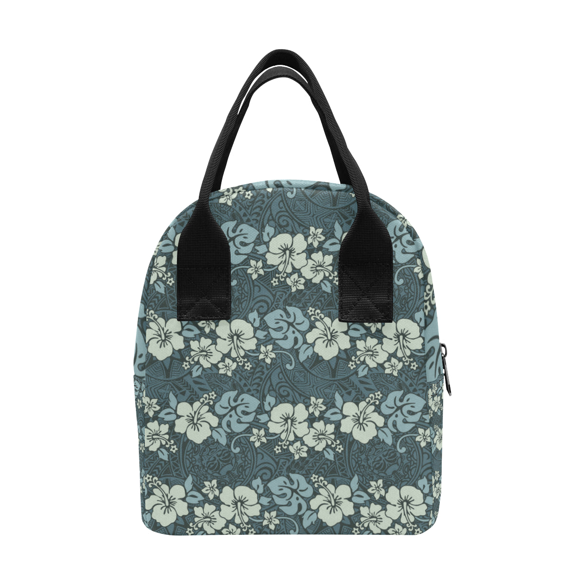 Flower Hawaiian Hibiscus Style Print Pattern Insulated Lunch Bag