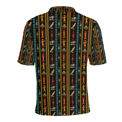 Eye of Horus Egypt Style Pattern Men Polo Shirt